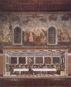 Last supper and above resurrection Francesco del Castagno